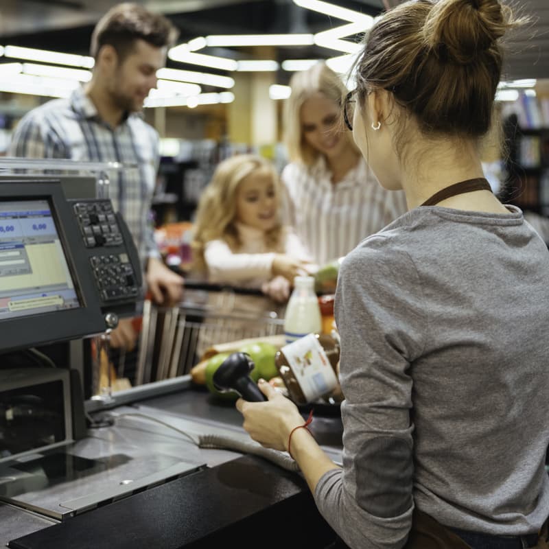 retail pos system with scanner